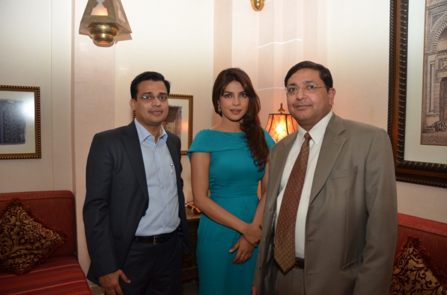 Priyanka Chopra & Ajay Pandya, CEO Gitanjali International Brands Business